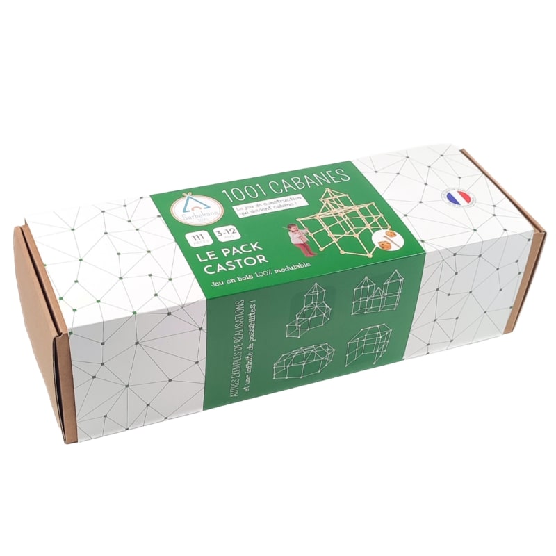 Sarbakane 1001 CABANES 'Biber' - Pack mit 111 Teilen