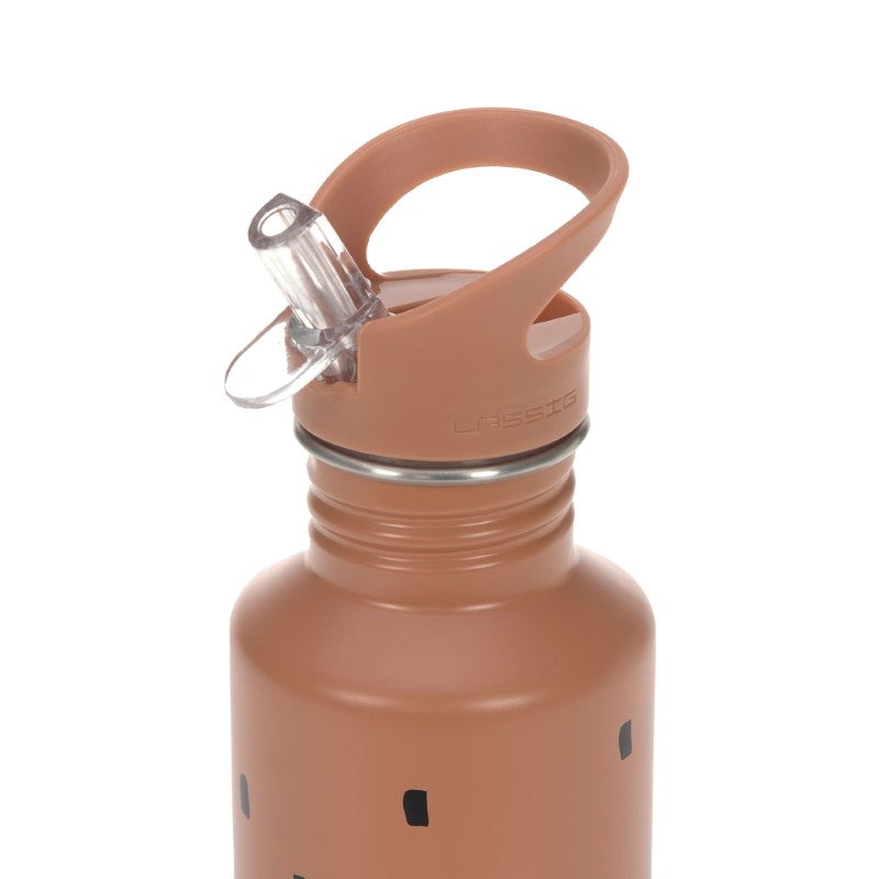 Lässig Trinkflasche 'Happy Prints' in karamell