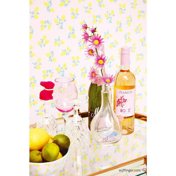 Eijffinger Rice "Everyday Magic" Tapete Juicy Lemon rosa