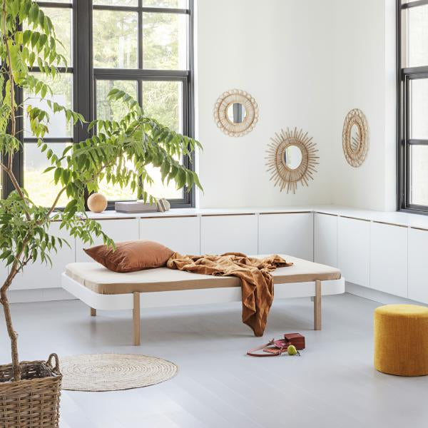 Oliver Furniture Kaltschaummatratze 120x200cm mit runden Ecken für den Wood Lounger