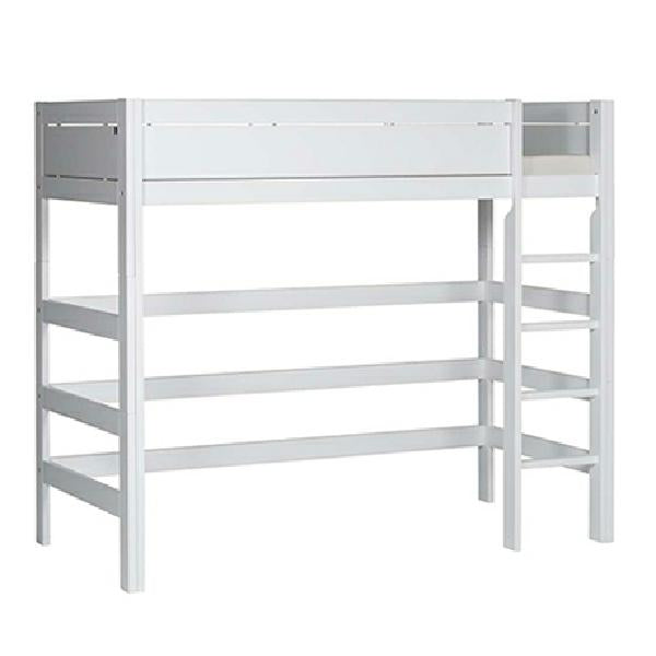 LIFETIME Hochbett XL 177cm mit gerader Leiter in weiß oder white wash