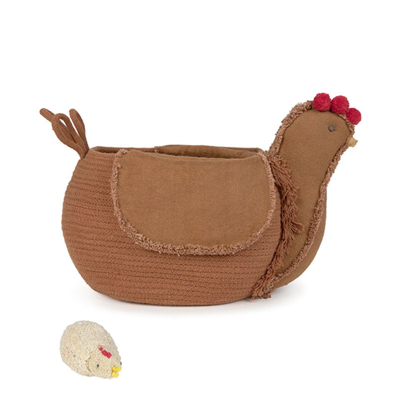 Lorena Canals Korb "Chicken" 48x32x29 cm