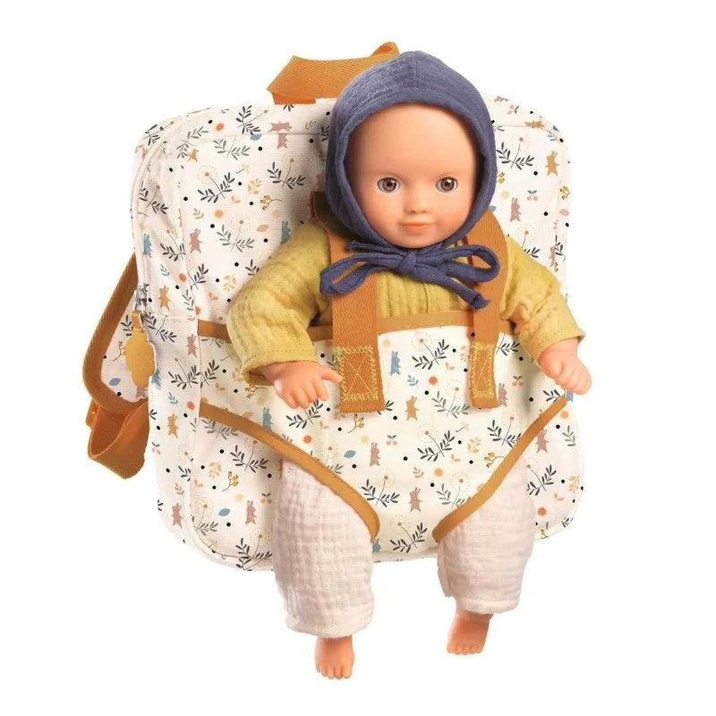 Djeco POMEA Rucksack mit Puppentrage