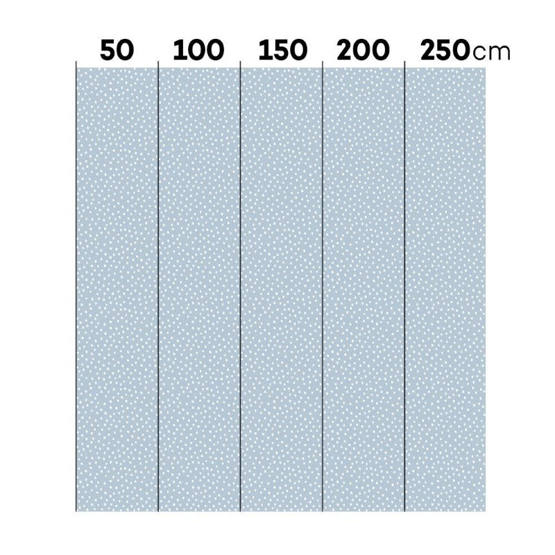 Dekornik Tapete Punkte hellblau 50x280cm