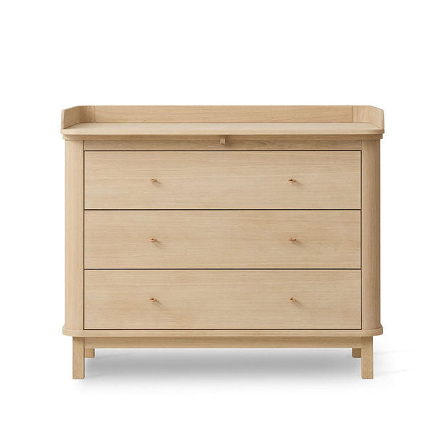 Oliver Furniture Wood Wickelkommode 3 Schubladen in eiche