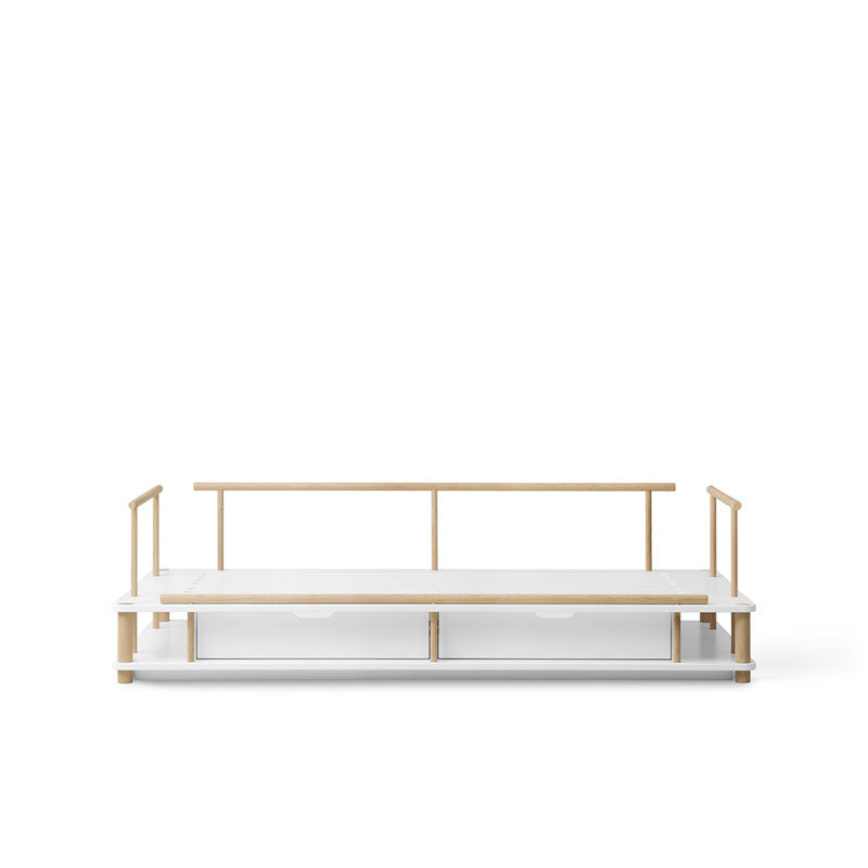 Oliver Furniture Camp Collection Bettsofa 90x180cm weiß/eiche