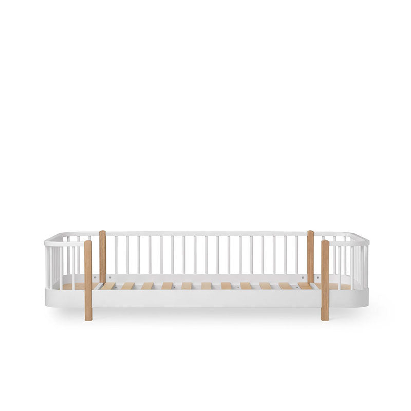 Oliver Furniture Wood Original Bodenbett in weiß/ Eiche