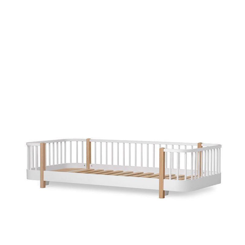 Oliver Furniture Wood Original Bodenbett in weiß/ Eiche