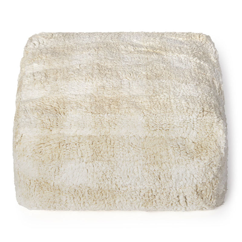 Lorena Canals "Swan Lake" Pouf "Vichy Ivory" 40x40x20cm