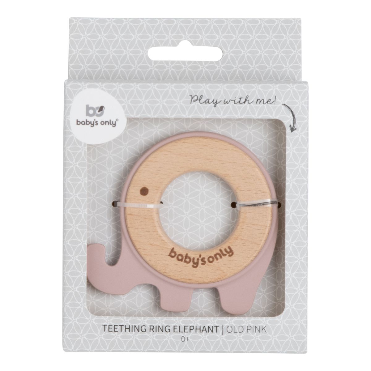 Baby's Only Beißring Elefant altrosa