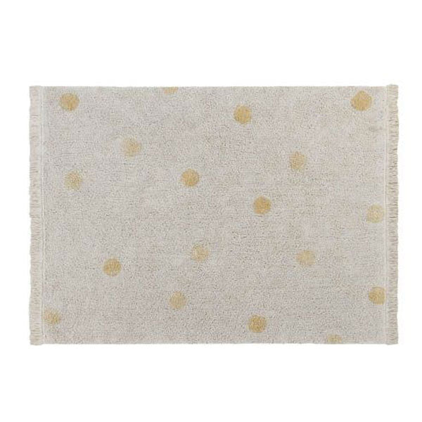 Lorena Canals waschbarer Teppich 'Hippy Dots' in creme/gelb 120x160cm