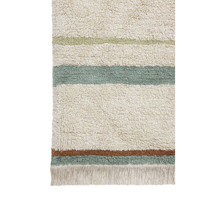 Lorena Canals waschbarer Teppich 'Lane' in natural/vintage blue 140x200cm