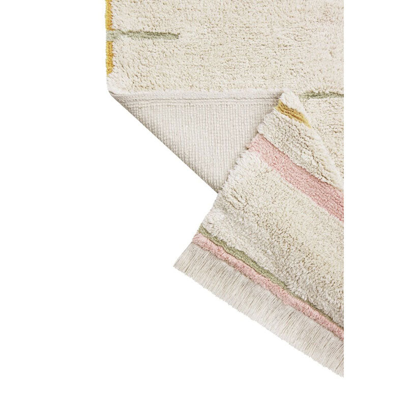 Lorena Canals waschbarer Teppich 'Lane' in natural/vintage nude 90x130cm
