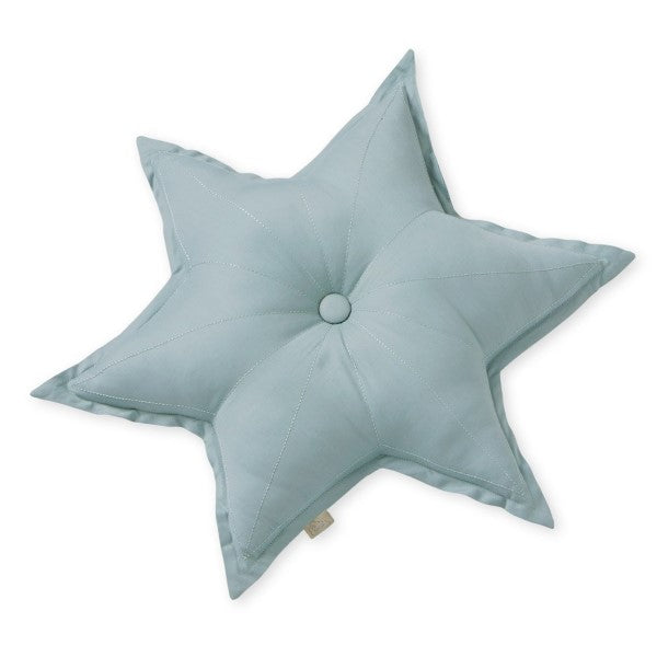 Cam Cam Kissen 'Stern' aus Bio-Baumwolle in petroleum 48cm
