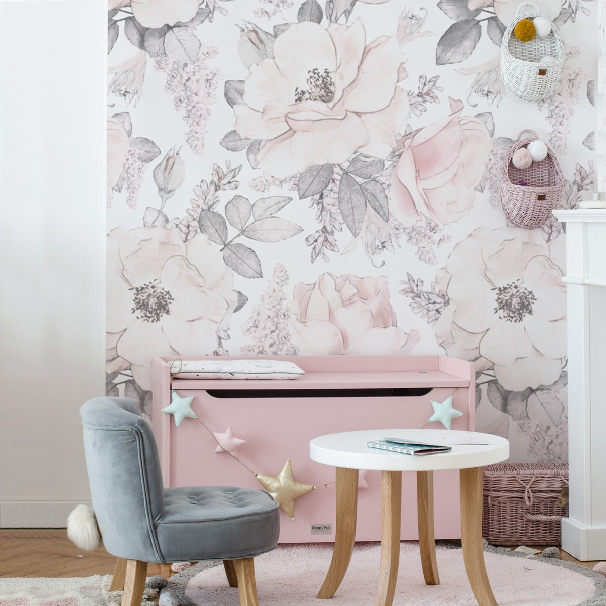 Dekornik Tapete Pink Garden 100x280cm