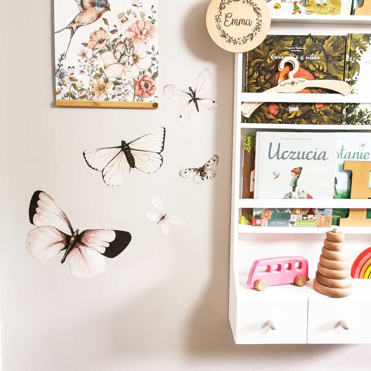 Dekornik Wandsticker Schmetterlinge "Butterfly Dance Set, 80x60cm - einzeln klebbar