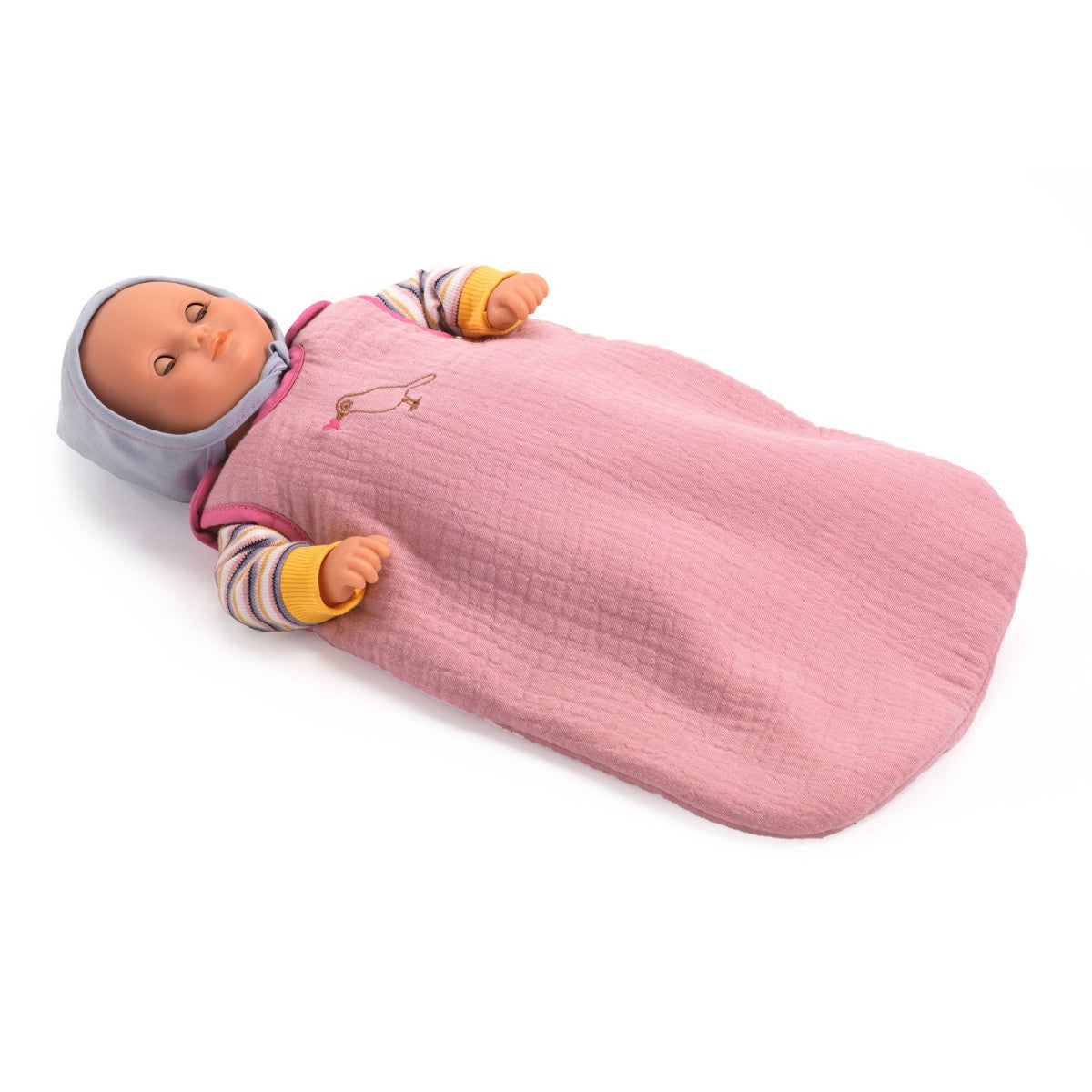 Djeco POMEA Puppenschlafsack 'Roseraie'