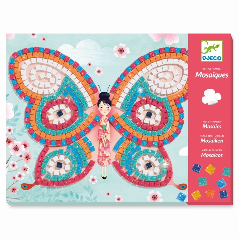 Djeco Mosaik-Set 'Glitzer Schmetterlinge'