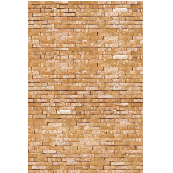 Eijffinger "Wallpower Junior" Wandbild mit Backsteinoptik in braun/sand 280x186cm