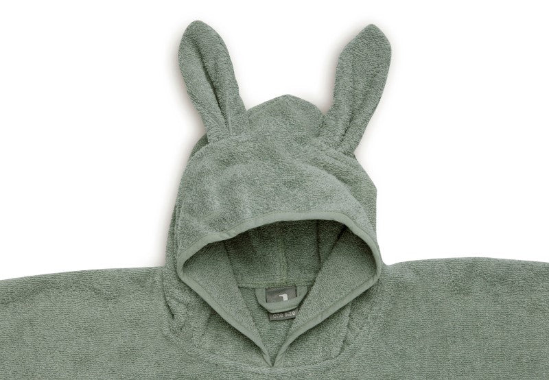 Jollein Badeponcho mit Hasenohren in ash green
