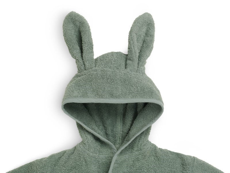Jollein Bademantel mit Hasenohren 3-4 Jahre in ash green