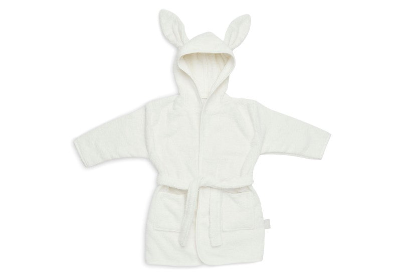 Jollein Bademantel mit Hasenohren 1-2 Jahre in ivory