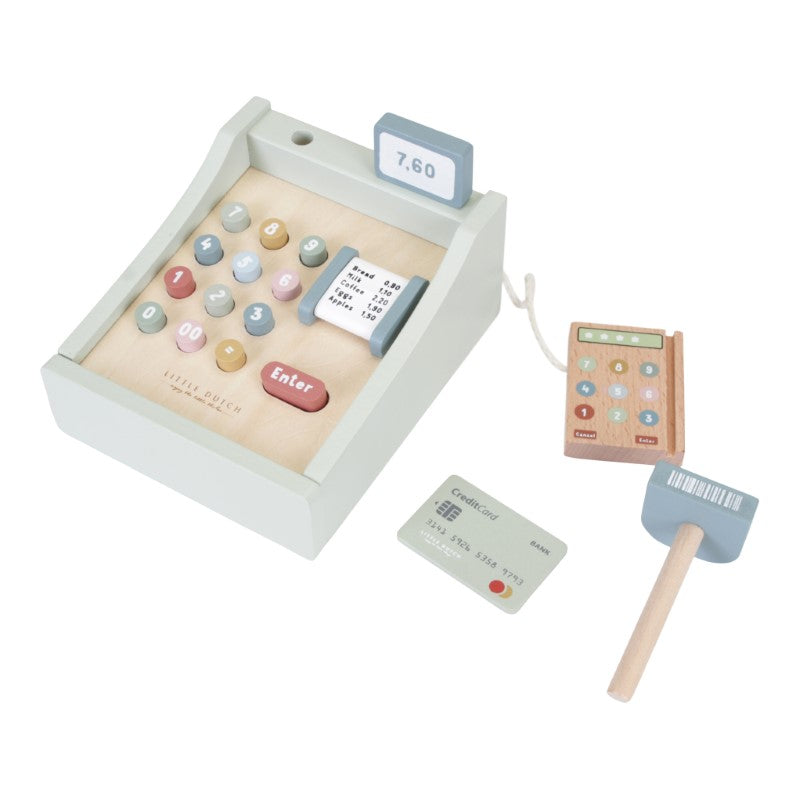Little Dutch Holz Spielkasse mit Scanner mehrfarbig