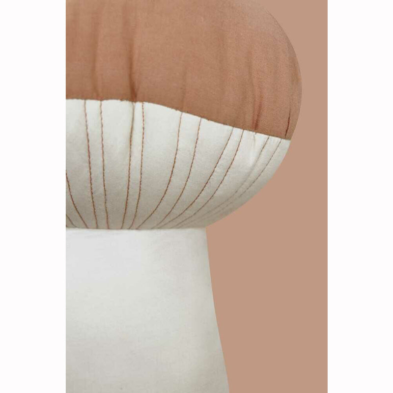 Lorena Canals Kissen "Boletus" chestnut/natural Ø25x30cm