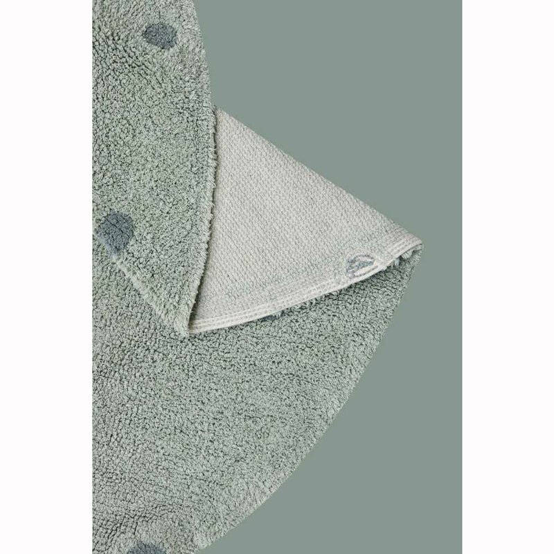 Lorena Canals waschbarer Teppich 'Round Dot' in blue sage Ø140cm