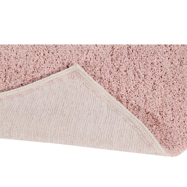 Lorena Canals waschbarer 2in1 Teppich PUFFY LOVE Herz mit Kissen in rosa 160x180cm