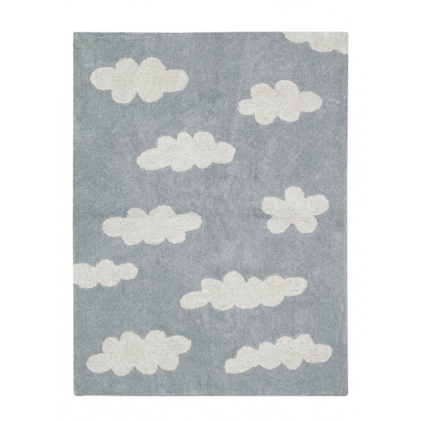 Lorena Canals waschbarer Teppich Wolken Vintage grau 120x160cm