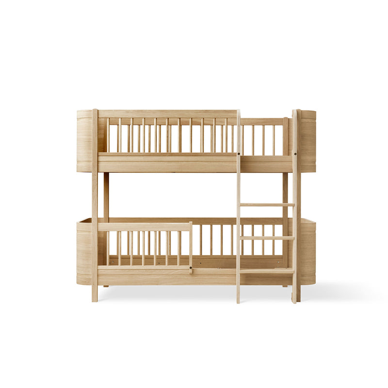 Oliver Furniture Wood Mini+ halbhohes Etagenbett 68x162cm Eiche