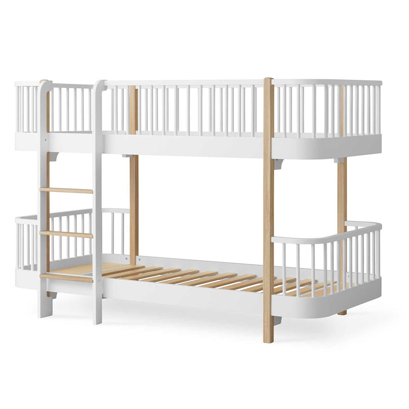 Oliver Furniture Wood Original halbhohes Etagenbett 90x200cm in weiß/Eiche