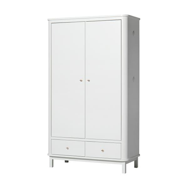 Oliver Furniture Wood Kleiderschrank 2-türig in weiß
