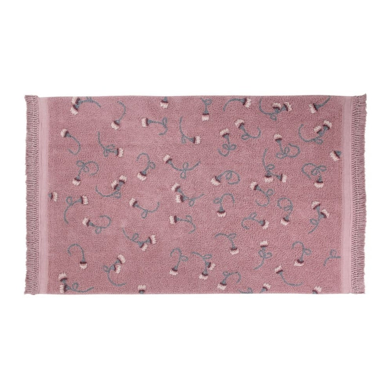 Lorena Canals waschbarer Teppich 'English Gardens' in ash rose 140x210cm