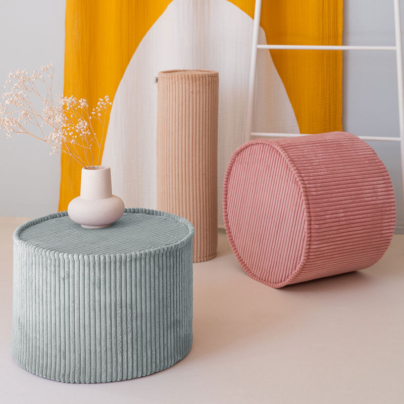 Wigiwama Sitzpouff `Peppermint Green´ Ø 39,5 x 25 cm