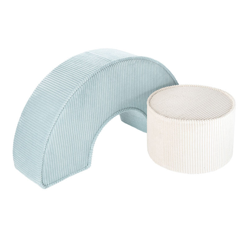 AUSSTELLUNGSSTÜCK Wigiwama Spielset mit Pouff `Peppermint Green´, 92 x 26 x 65 cm