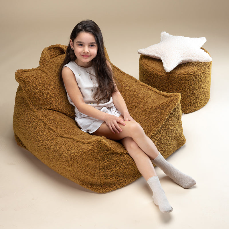 Wigiwama Teddy-Sitzpouff `Maple´ Ø 39,5 x 25 cm