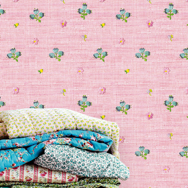 Eijffinger Rice "Everyday Magic" Tapete Raffia look pink