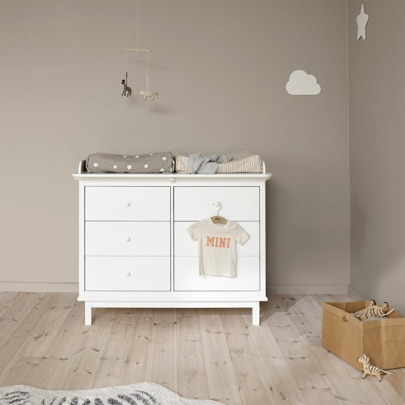 Oliver Furniture Seaside Wickelkommode mit 6 Schubladen