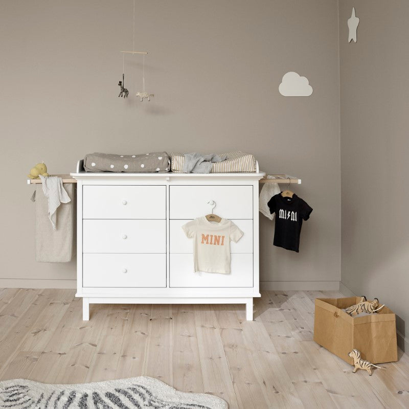 Oliver Furniture Seaside Wickelkommode mit 6 Schubladen