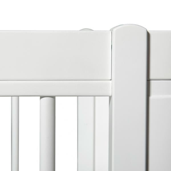 Oliver Furniture Wood Mini+ Babybett inklusive Umbauset Juniorbett 0-9 Jahre weiß