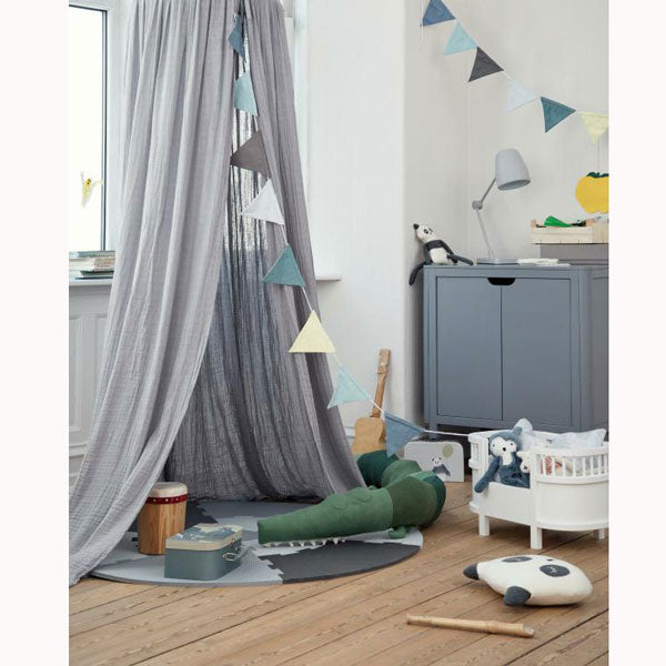 Sebra Betthimmel in elephant grey 240x52cm
