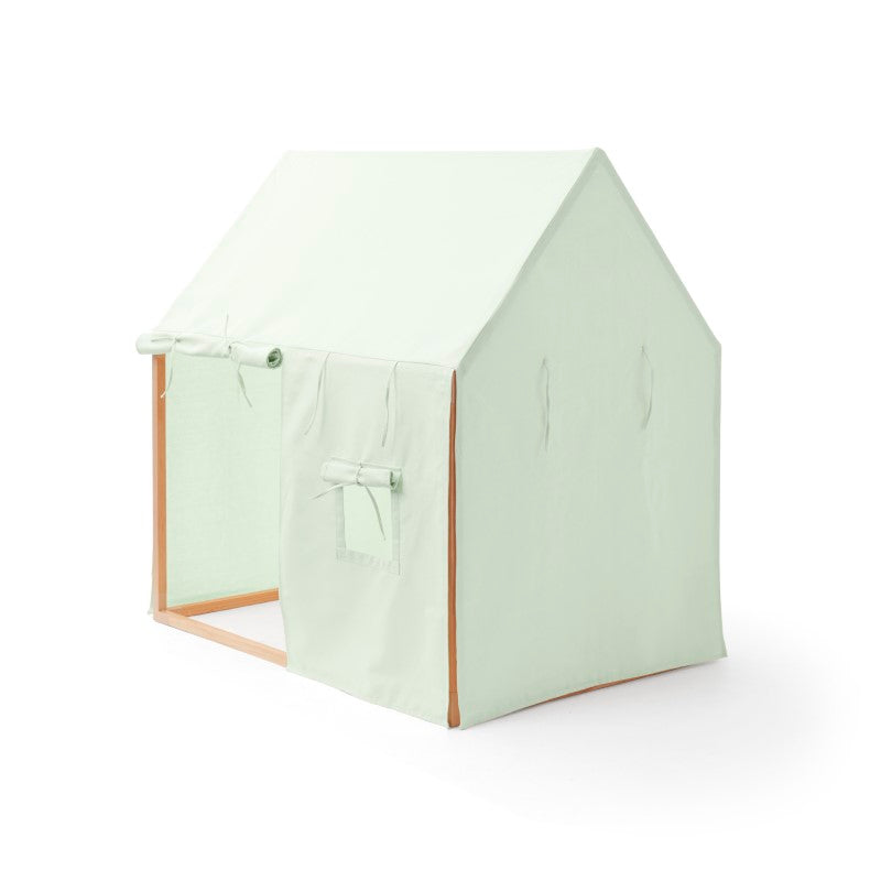 Kids Concept Spielhaus mit Stoffhimmel in hellgrün ca. 110x124cm