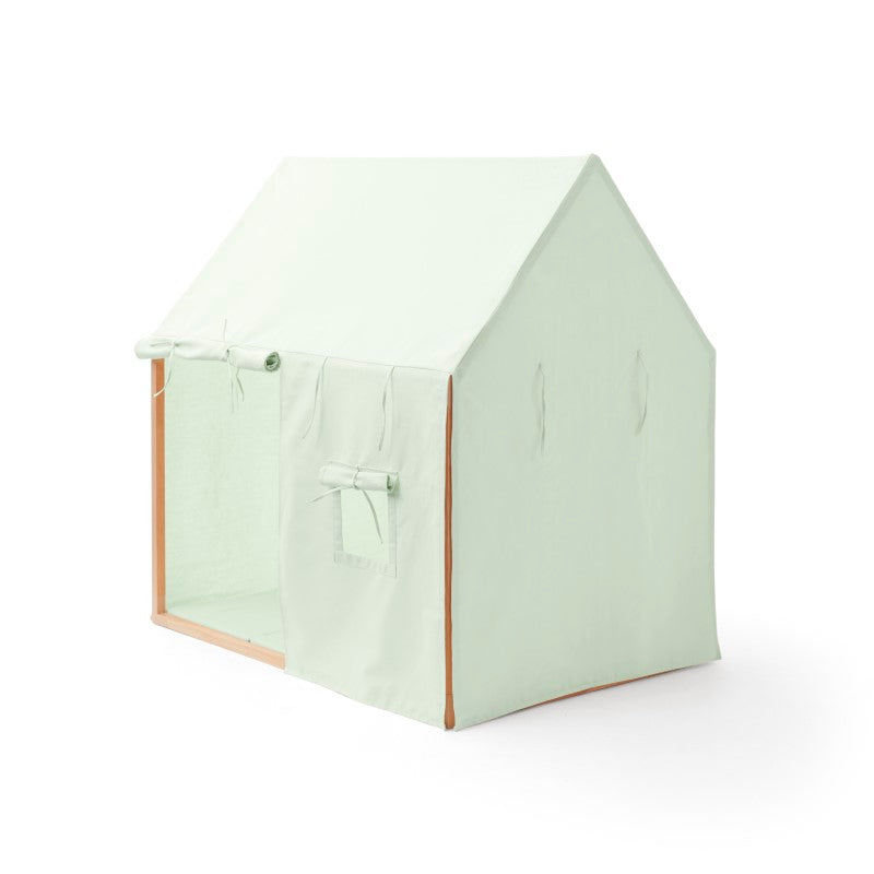Kids Concept Spielhaus mit Stoffhimmel in hellgrün ca. 110x124cm