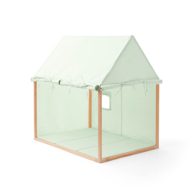 Kids Concept Spielhaus mit Stoffhimmel in hellgrün ca. 110x124cm