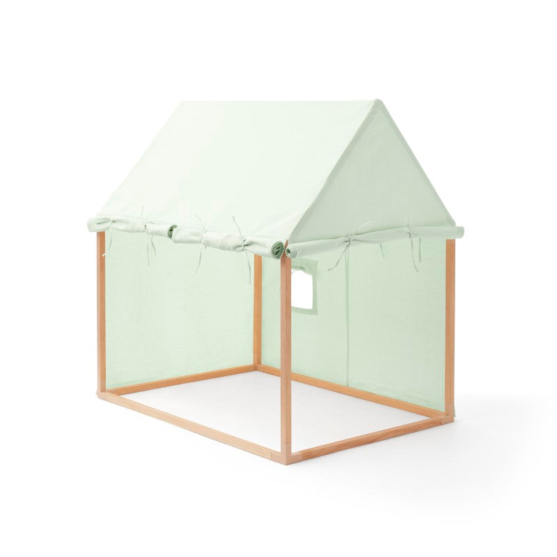 Kids Concept Spielhaus mit Stoffhimmel in hellgrün ca. 110x124cm