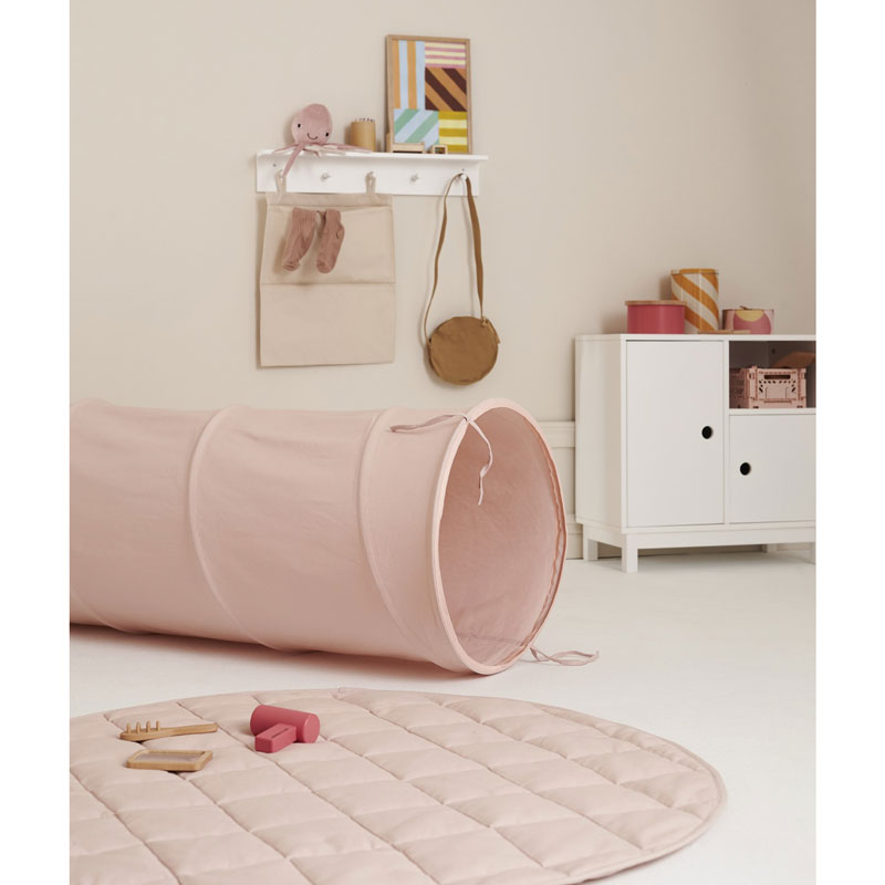 Kids Concept Spieltunnel Canvas in hellrosa 150cm