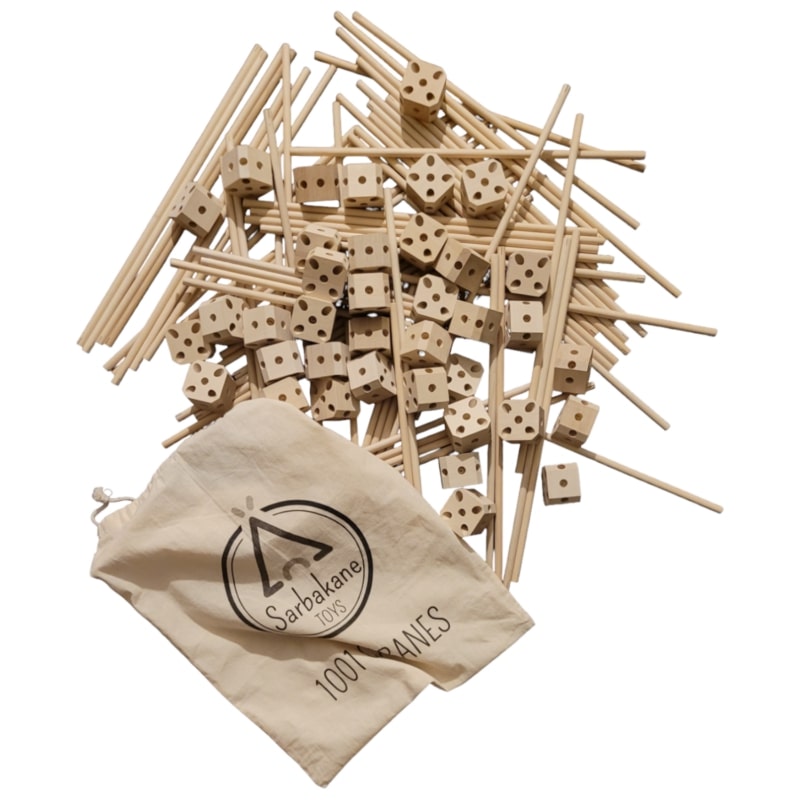 Sarbakane 1001 CABANES 'Biber' - Pack mit 111 Teilen