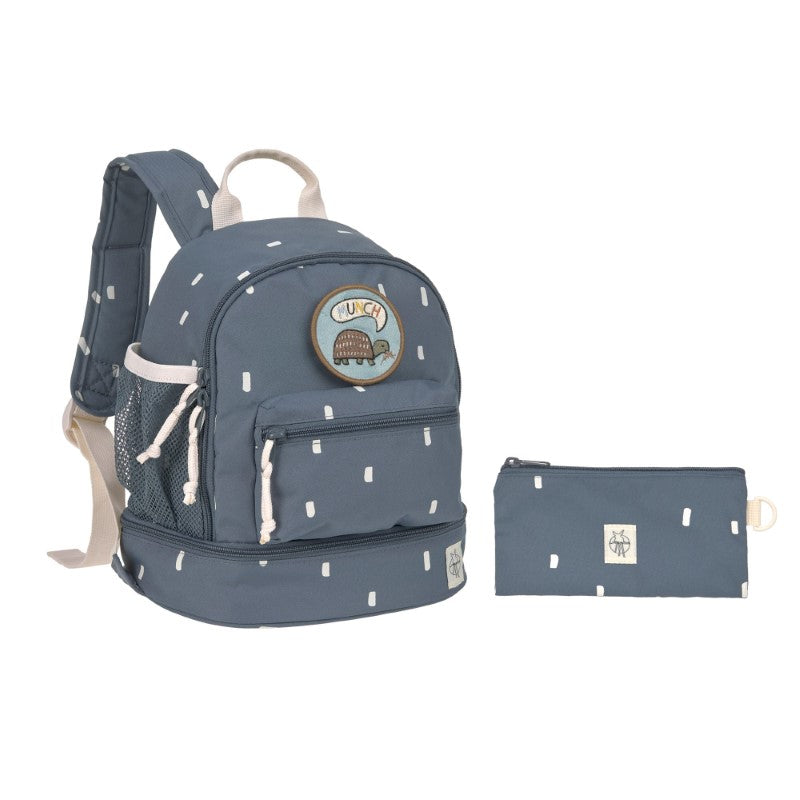 Lässig kleiner Rucksack 'Happy Prints' in blau